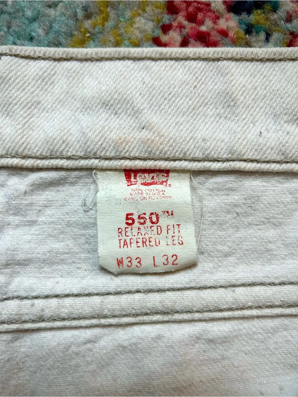Levis tag size